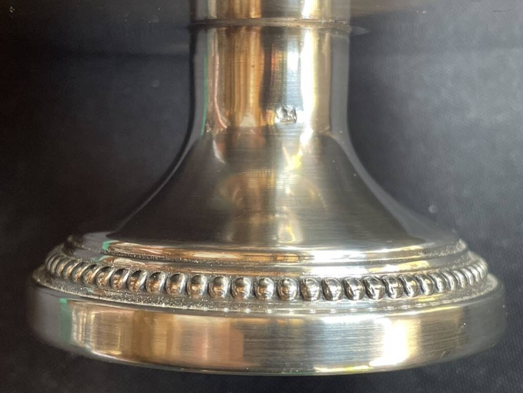 Pique-fleurs - Silver metal and glass