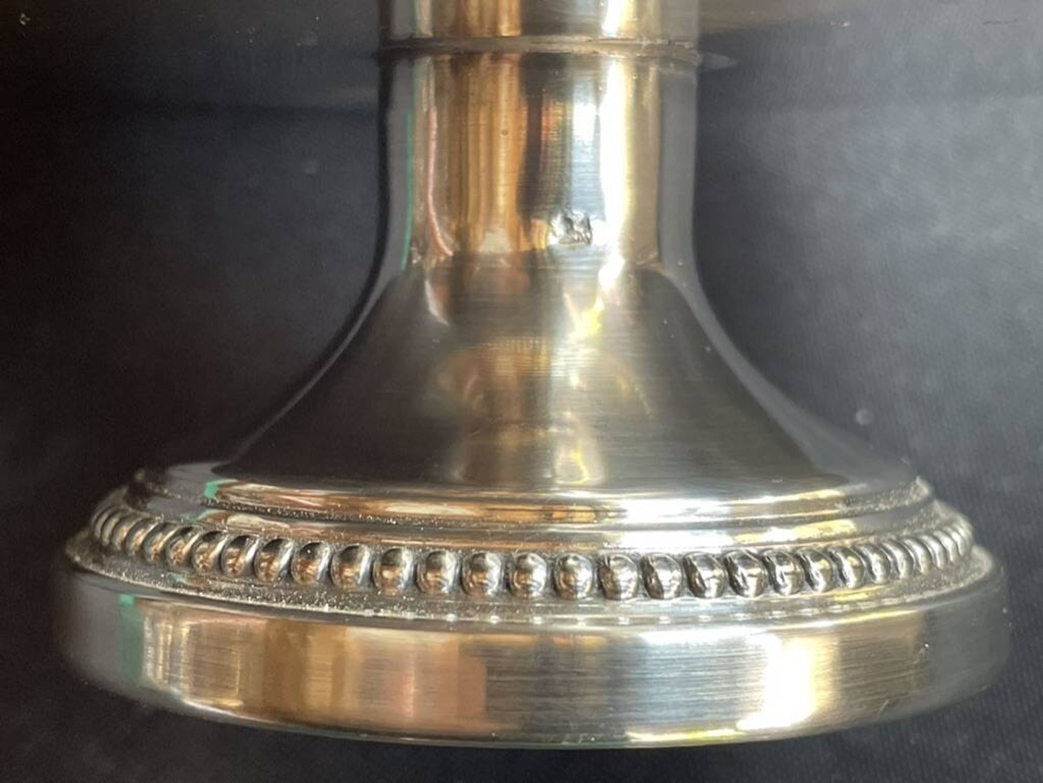 Pique-fleurs - Silver metal and glass