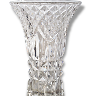 Crystal and cut glass vase