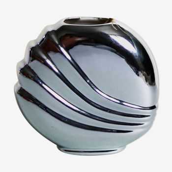 Metallized Art Deco vase