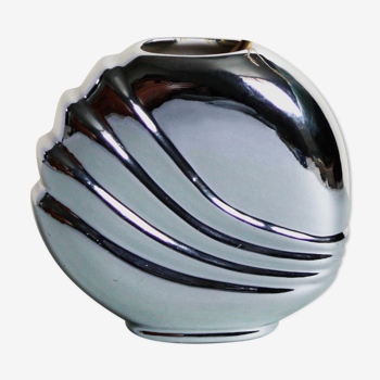Vase Art Déco métallisé