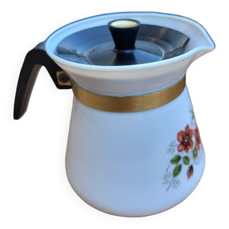 Pot à lait - Petite carafe -  Sovirel - Made in france -  Motif à fleure