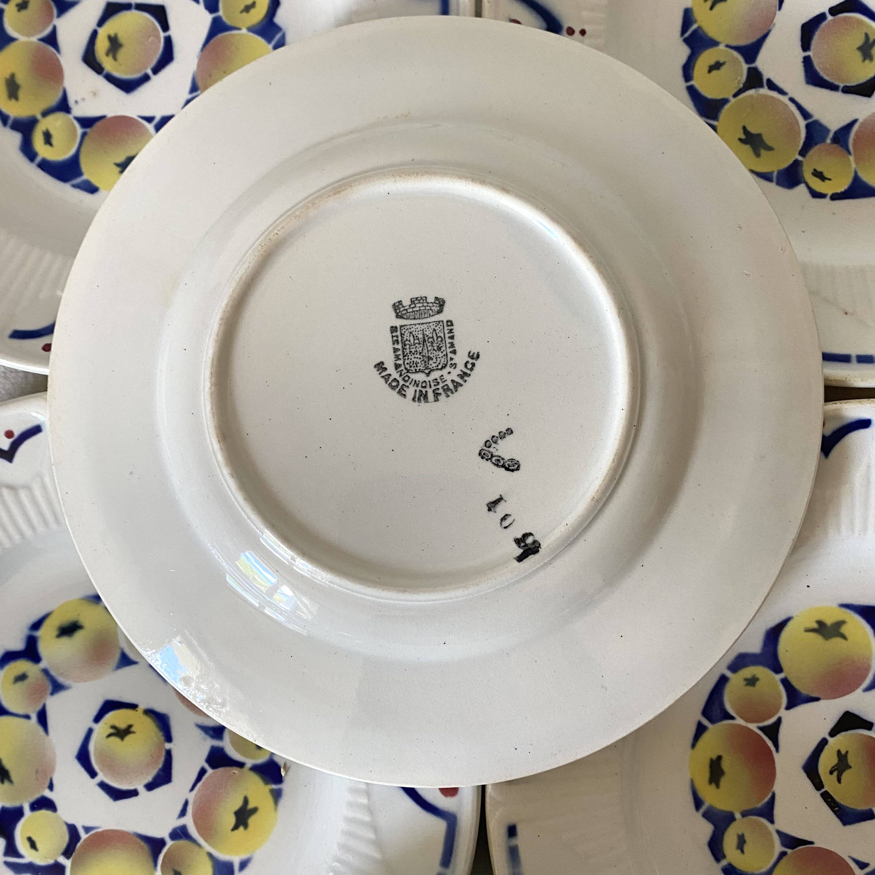 Amandinoise St Amand Art Deco Dessert Service