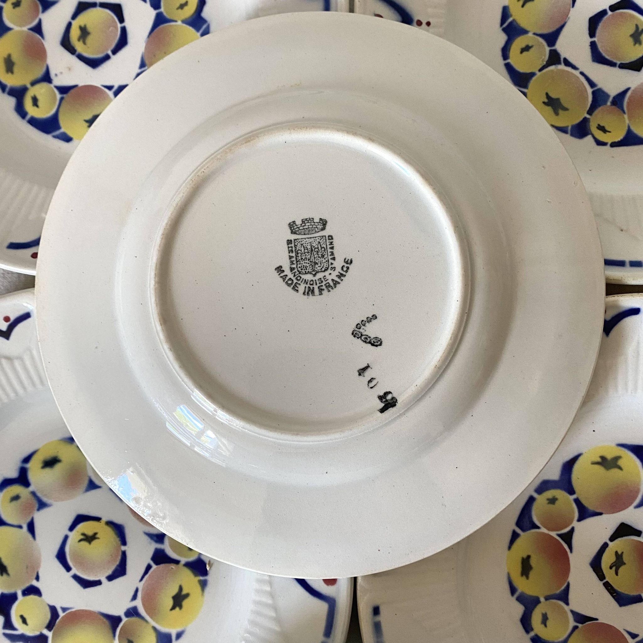 Amandinoise St Amand Art Deco Dessert Service
