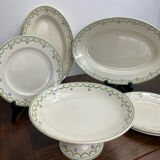 Iron clay dishes, Longwy, Violetta collection