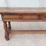 20th century walnut farmhouse table
