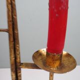 Grand vintage brutalist chandelier, Venetian style, sculptural metal.