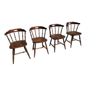 4 fauteuils bistrot style