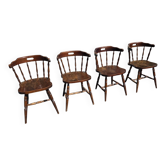 4 western-style bistro chairs in beech wood