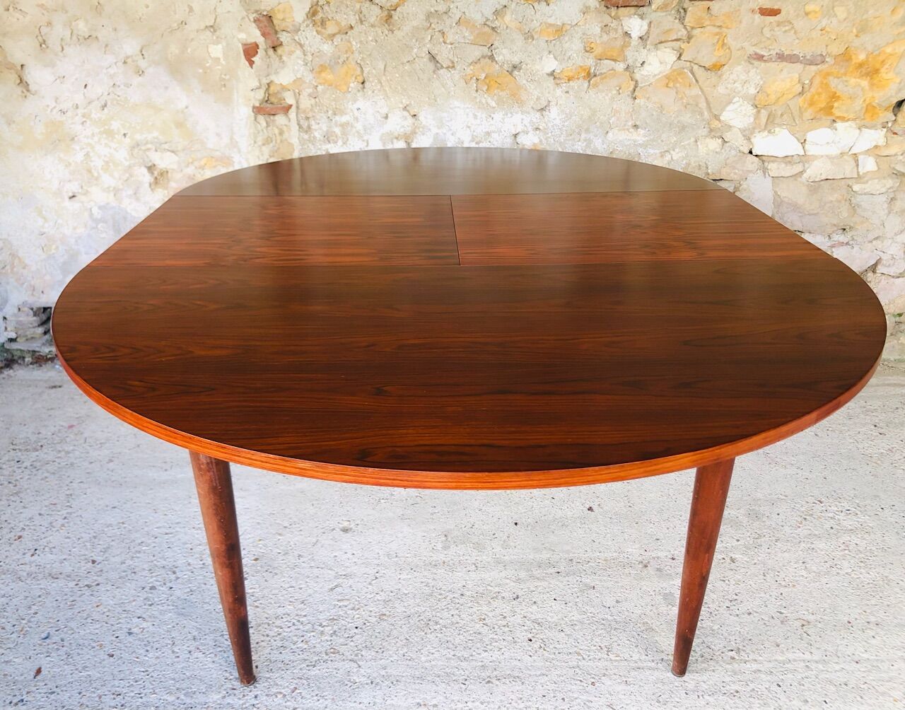 Mid-century dining table, vintage rosewood extension with butterfly extension table, 1960'