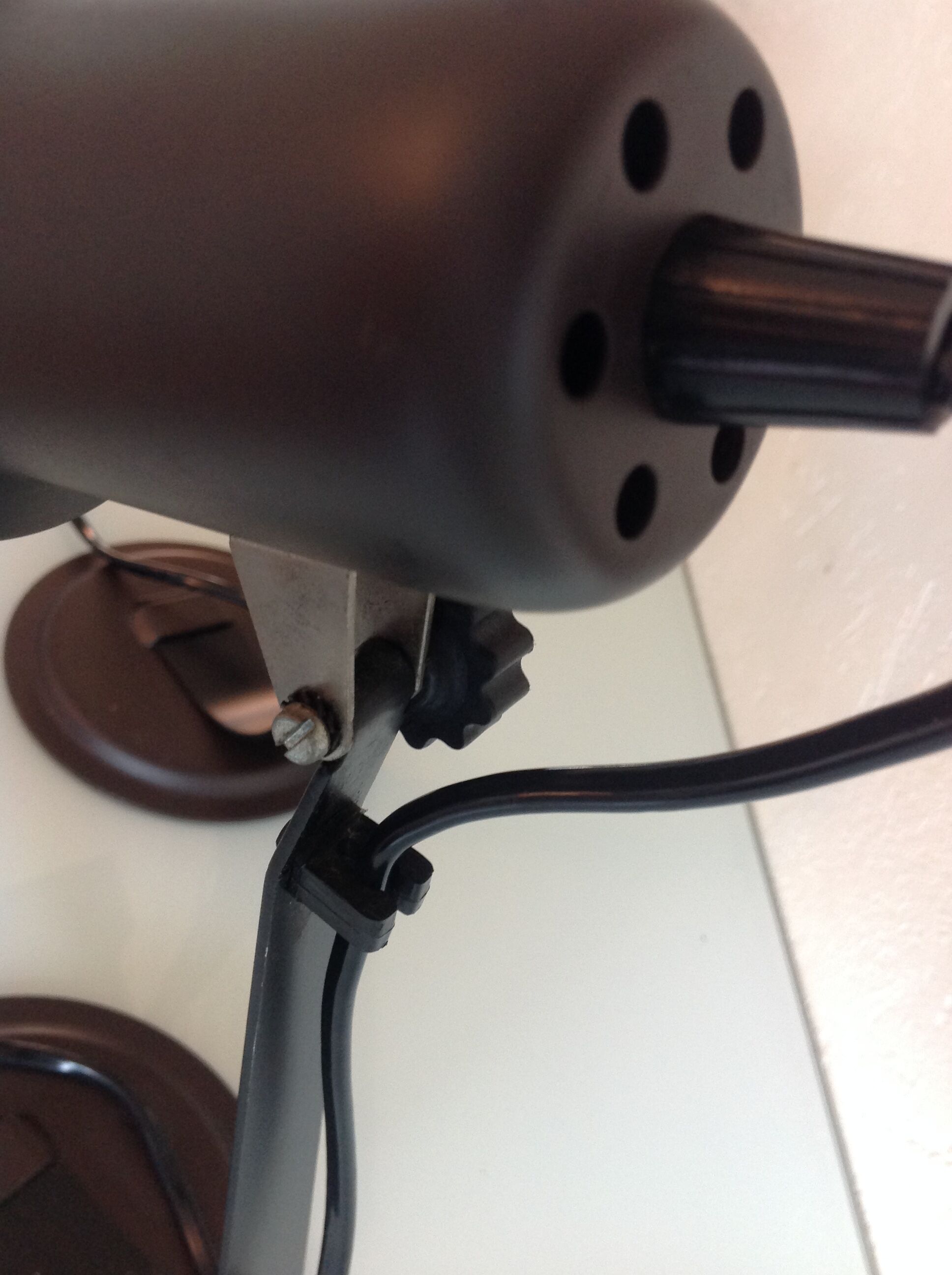 Pair of bedside lamps Metal vintage 70s spots