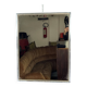 Italian vintage Romeo Rega chrome and brass mirror from 70s