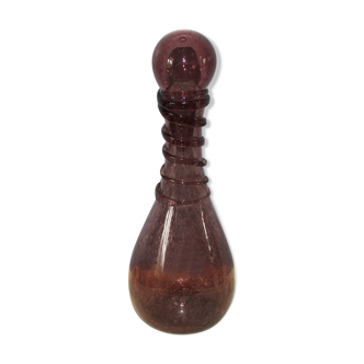Carafe violine verrerie de Biot 1960