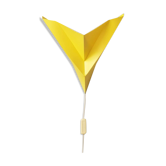 Applique en plastique jaune  Ikea années 90