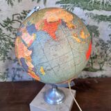 Globe terrestre lumineux 1965 édition Taride