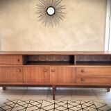 Scandinavian design sideboard in vintage teak