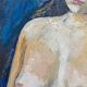 Painting "reverie" hst nude workshop jacquelin gaeremynck school of leers 1950