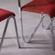 Vintage steel stacking chairs, Germany, 1980s, set of 4