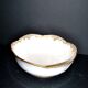 Antique Sèvres porcelain salad bowl with hand-painted gold arabesque decoration