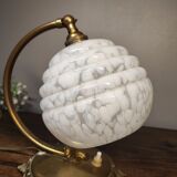 Desk lamp art deco glass Clichy