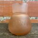 Pichet Carafe Eau De Nuit Verre Moulé Rose Vintage #D775