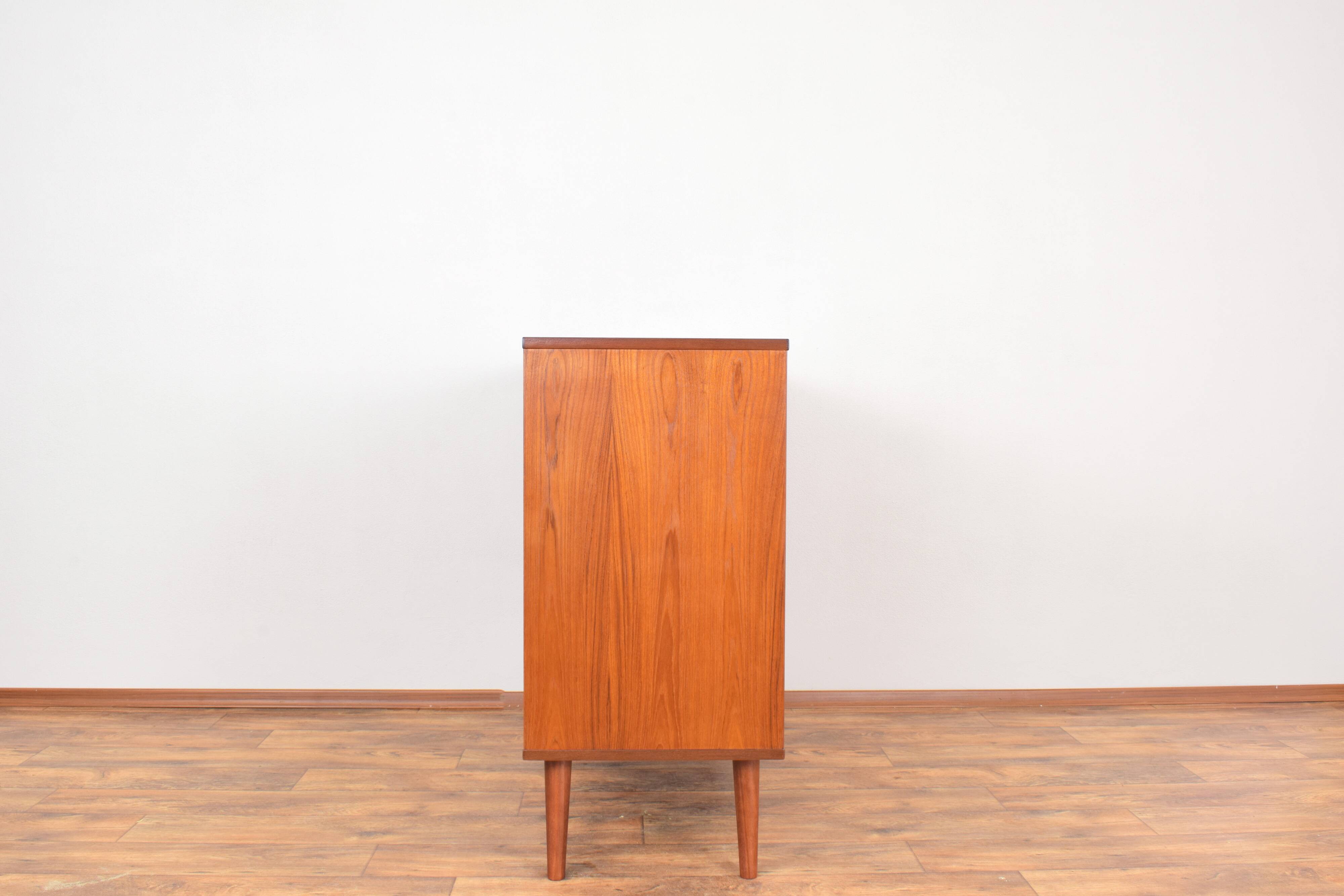 Mid-Century Danish Teak Tambour Doors Sideboard, 1960s.