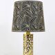 Lampe de table Rupert Nikoll milieu du siècle en tube de laiton et verre à bulles, Autriche, années 1950