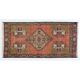 Hand-knotted Small Rug. Vintage Doormat. Turkish Seat Cover. Entryway Rug. Kitchen Mat. Bath Mat