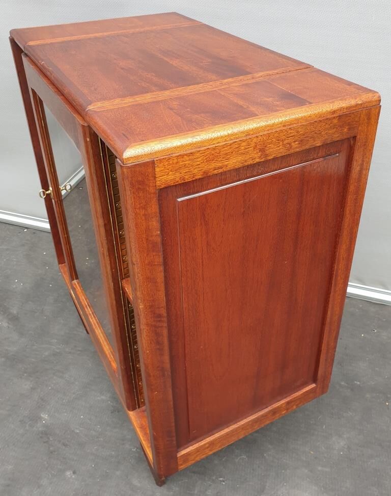 Meuble musique teck art déco pour vinyles