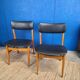 Scandinavian chair circa 1970 black skai