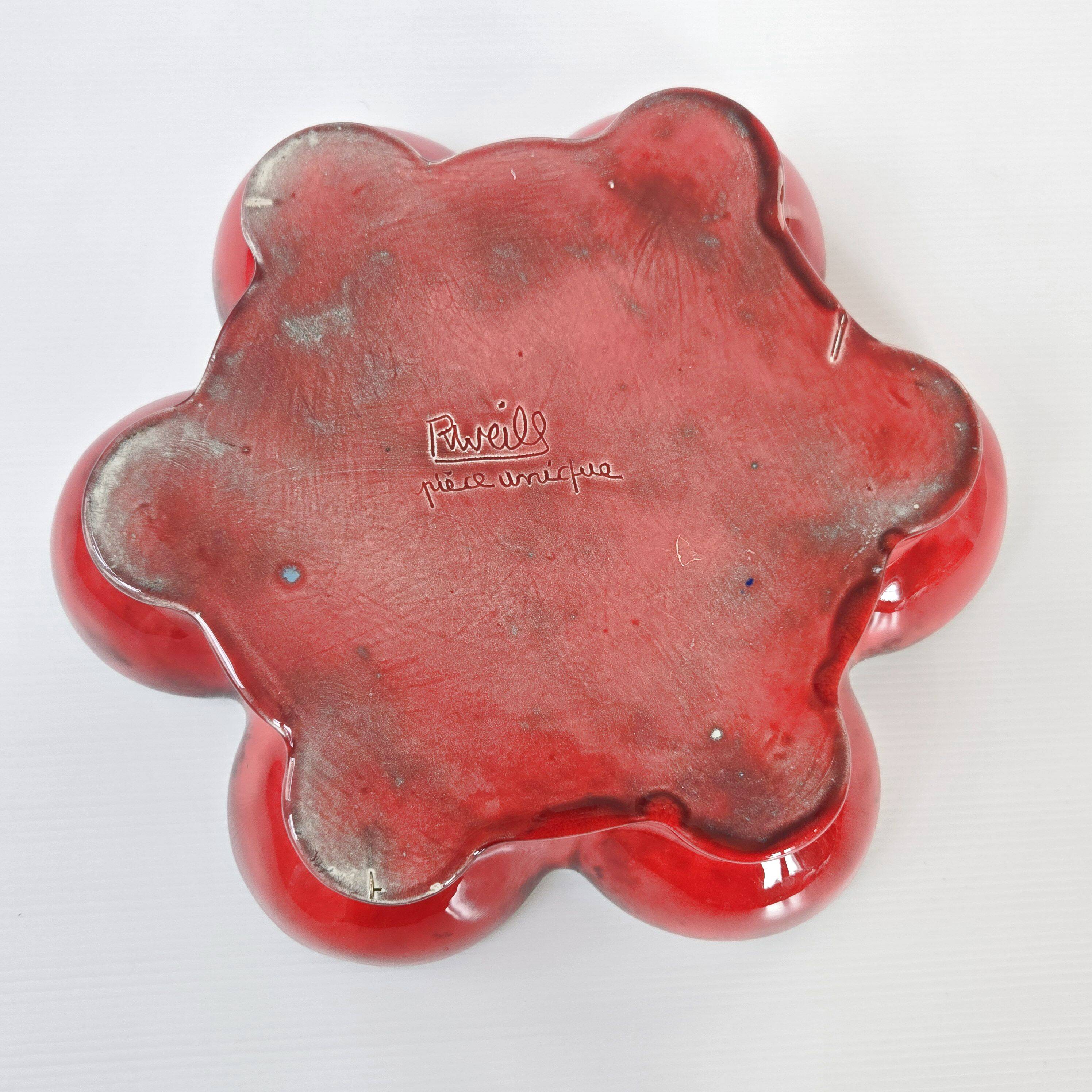 Vintage 1960s R. Weill ceramic bowl