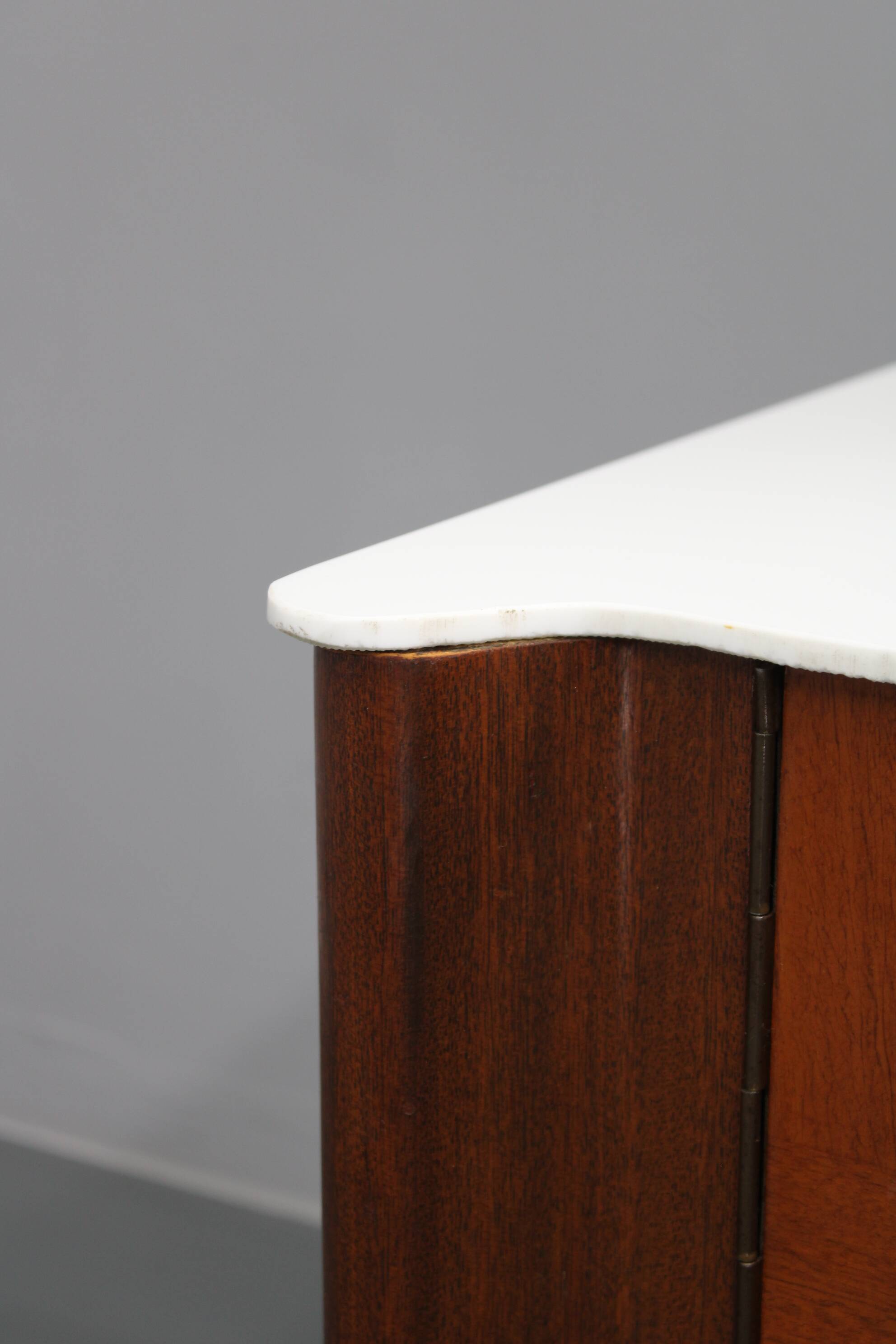 1940s Jindrich Halabala Mirror Cabinet ,Czechoslovakia