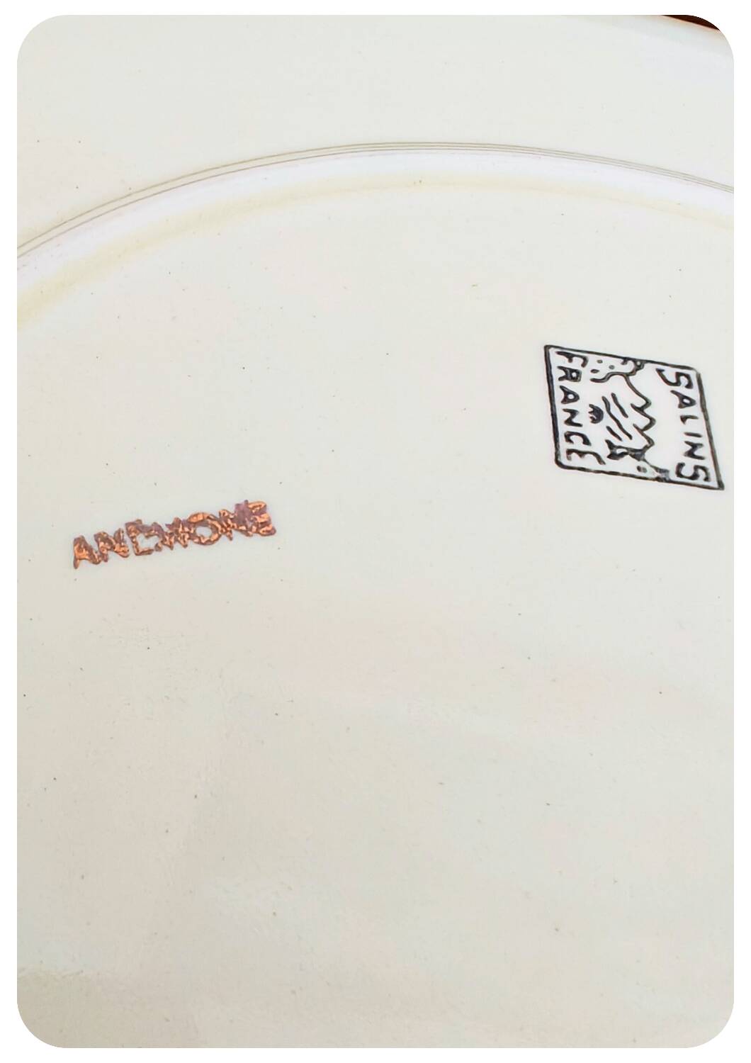 Grand plat Anemone Salins France