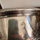 Antique Round Serving Dish Beaded Silver-Plated Metal Louis XVI Mark
