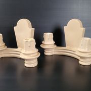 Pair of vintage 1940 plaster sconces