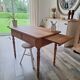 Vintage solid wood desk with extensions.