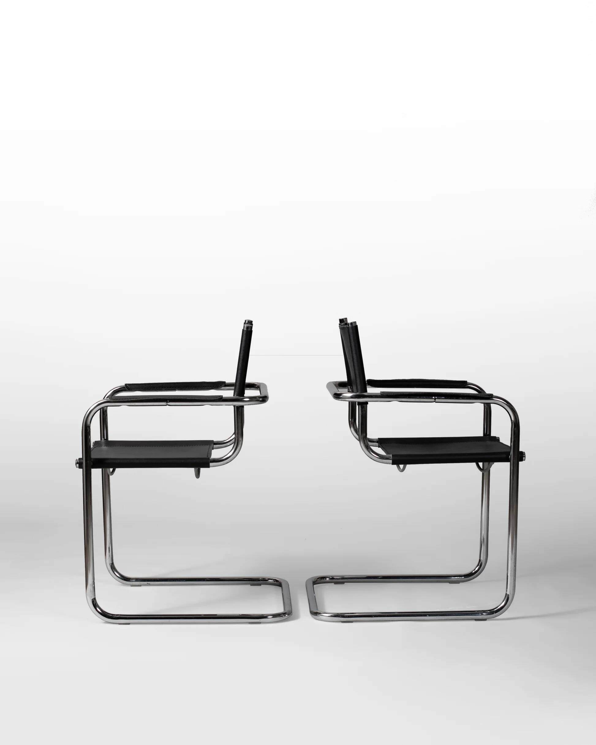 Pair of B34 chairs, Marcel Breuer, Germany, 1930s