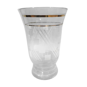 1950s glass vase
