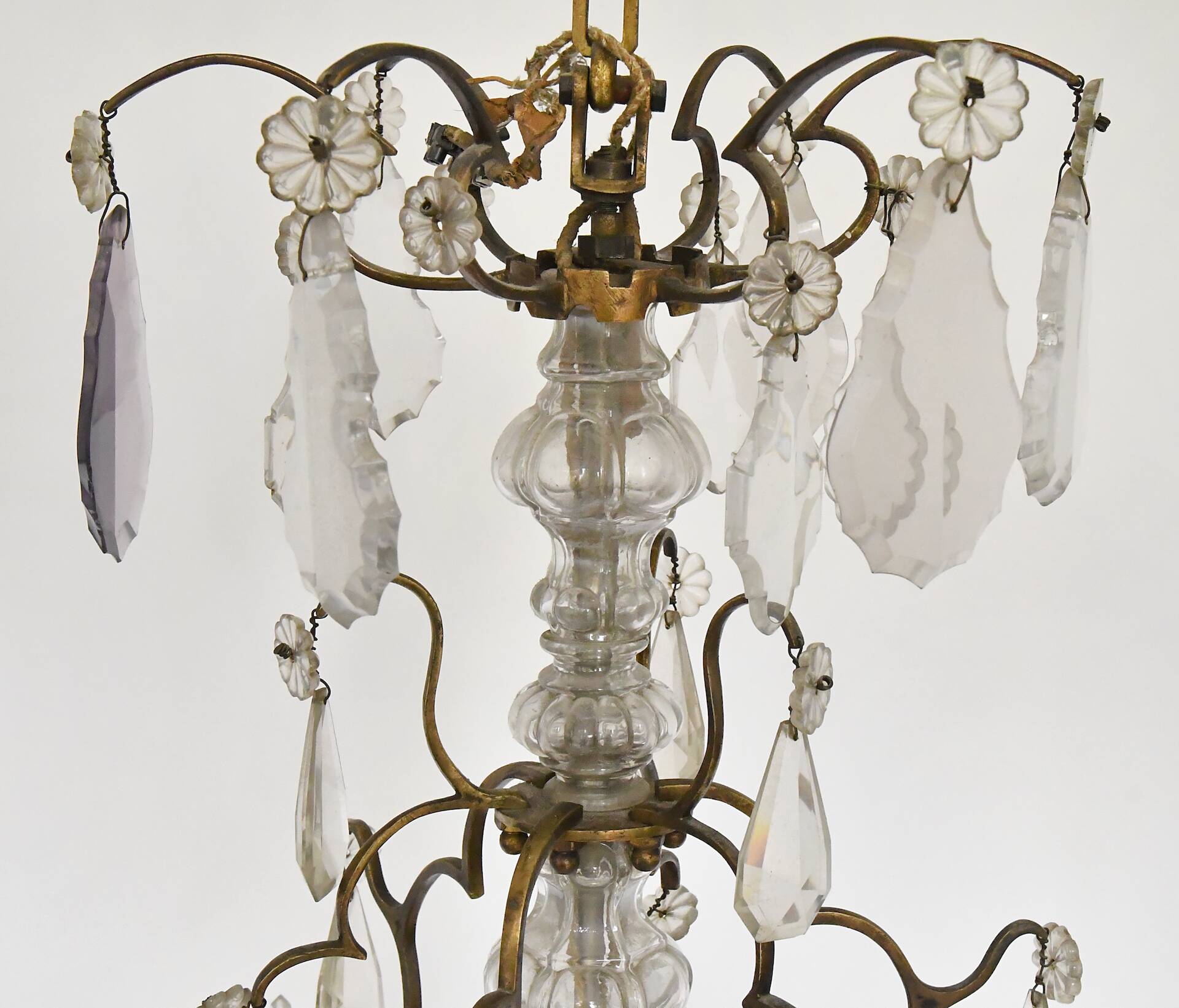 Lustre cage à six lumières