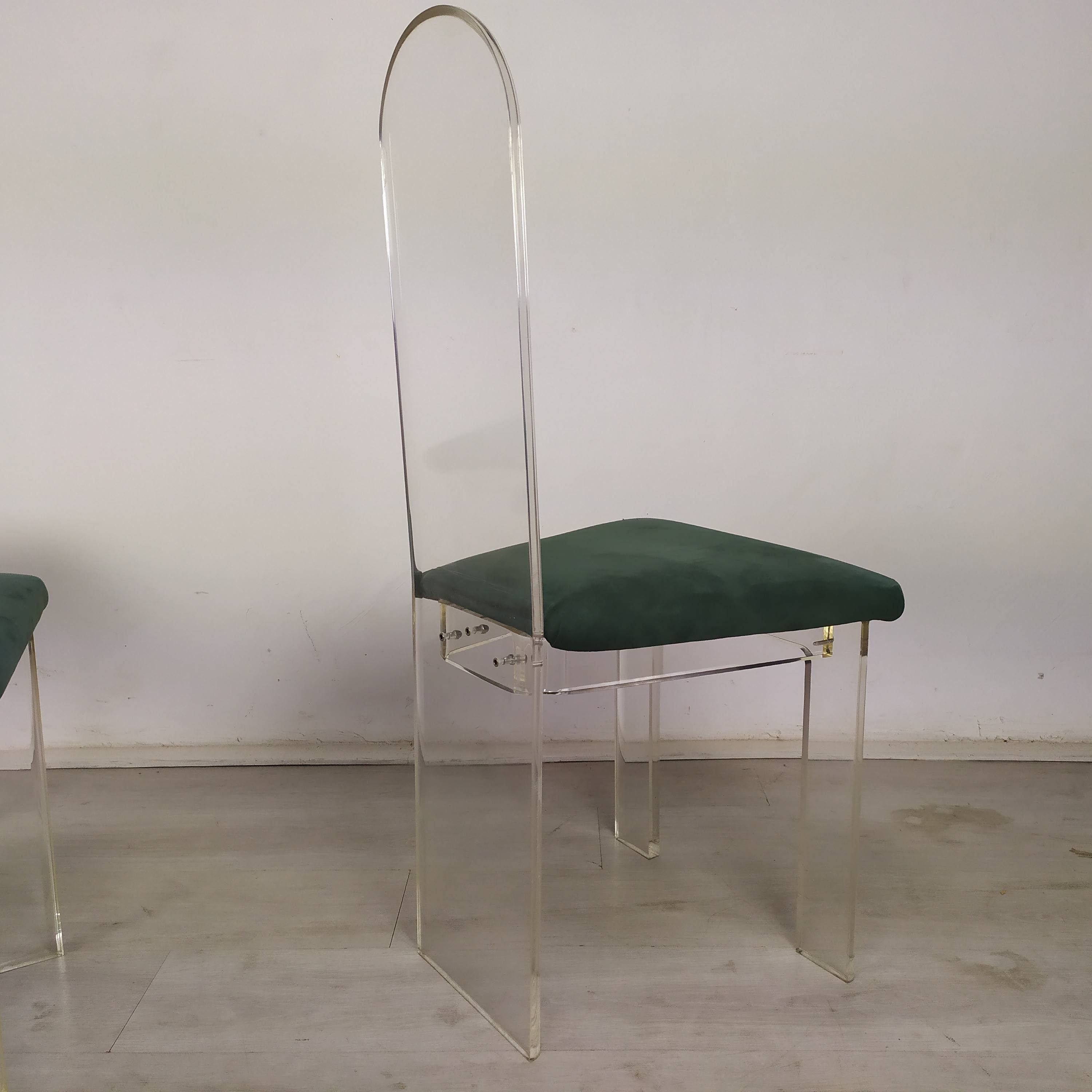 Plexiglas chairs Roche Bobois