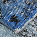 5x8 Shades Of Blue Soft Pastel Vintage Rug, 155x252Cm SK 4004