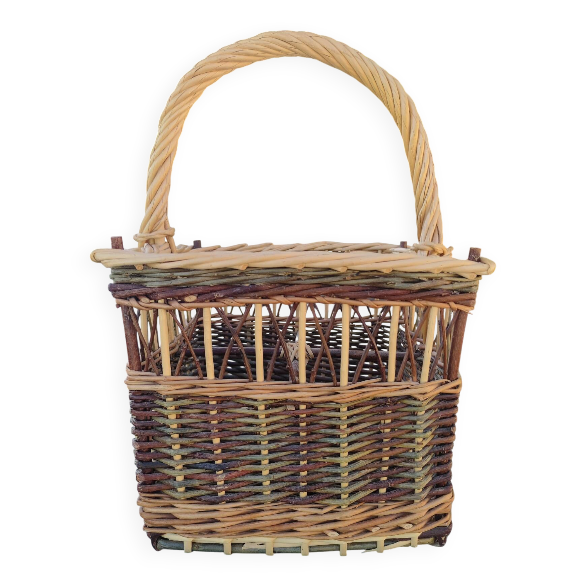 Vintage wicker basket