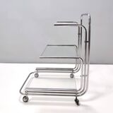 Serving Cart with Three Glass Shelves, Italy