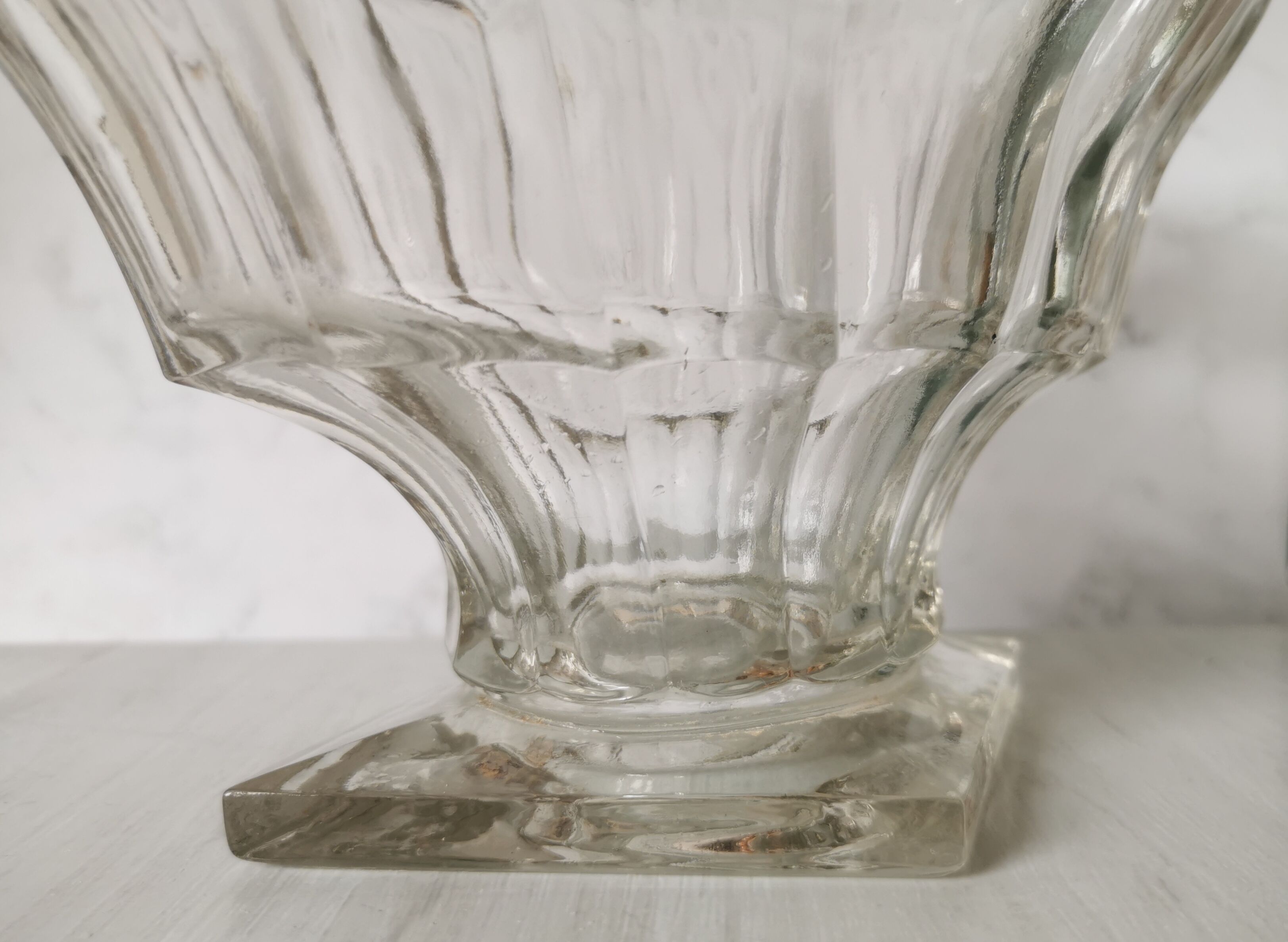 Glass cup on foot