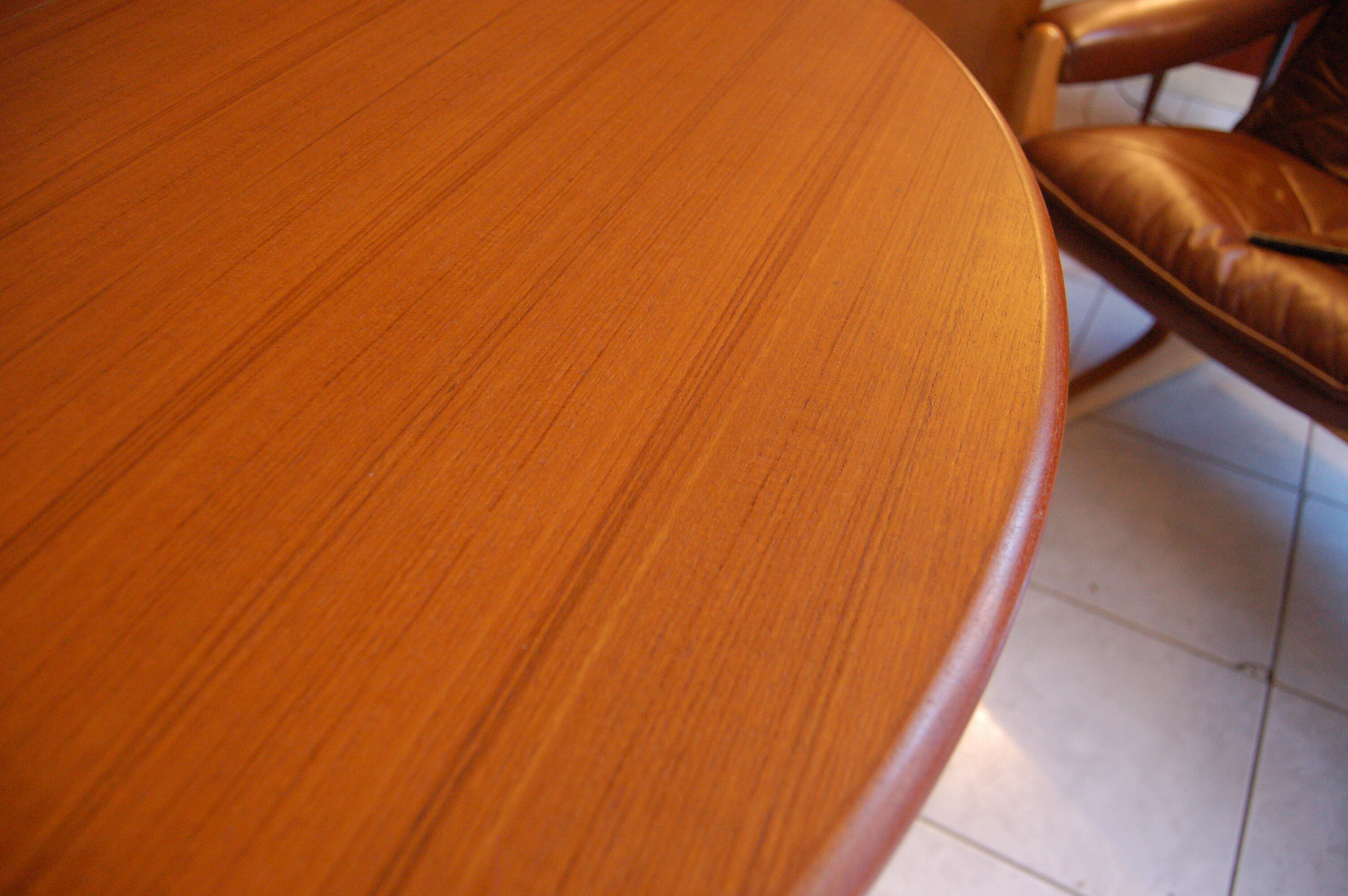 Table expandable 60s massive teak