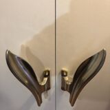Paire de poignées de porte en fonte d’aluminium