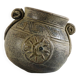 Vase grec en terre cuite, patine bronze