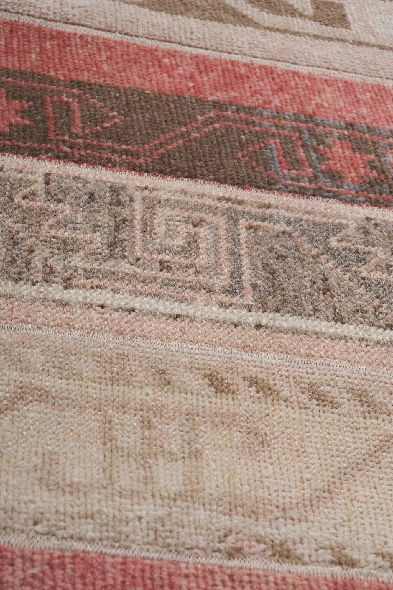 Vintage Turkish hallway rug 72x778 cm