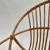 Vintage rattan chair by Dirk van Sliedregt Rohe Noordwolde 1960 in the Netherlands