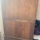 Antique tradesman's cabinet with 12 flap drawers + oak niche - 1930s